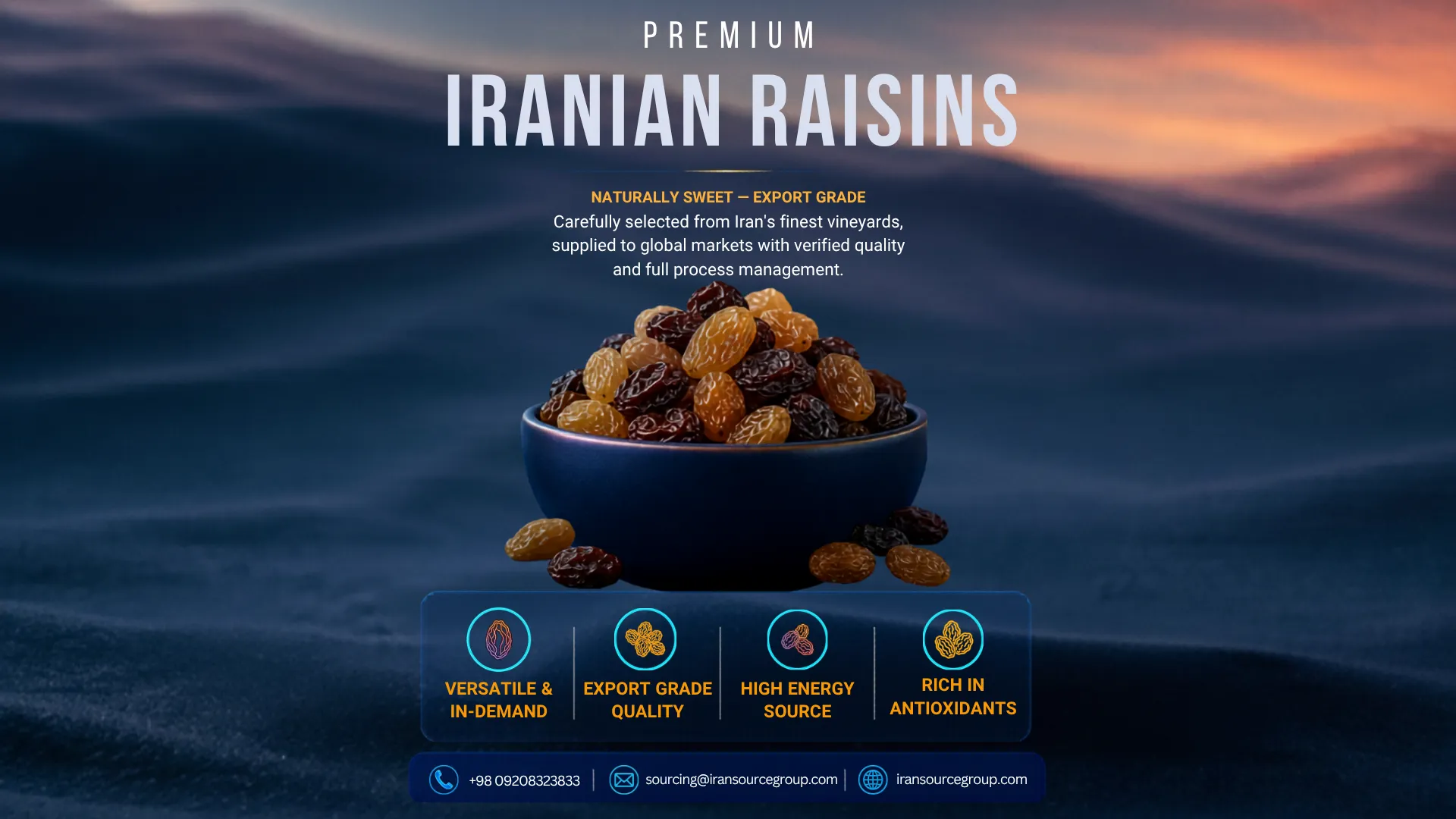 The best Iranian raisins